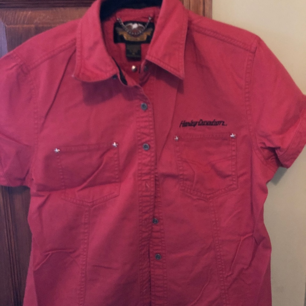 Harley Davidson Button Up